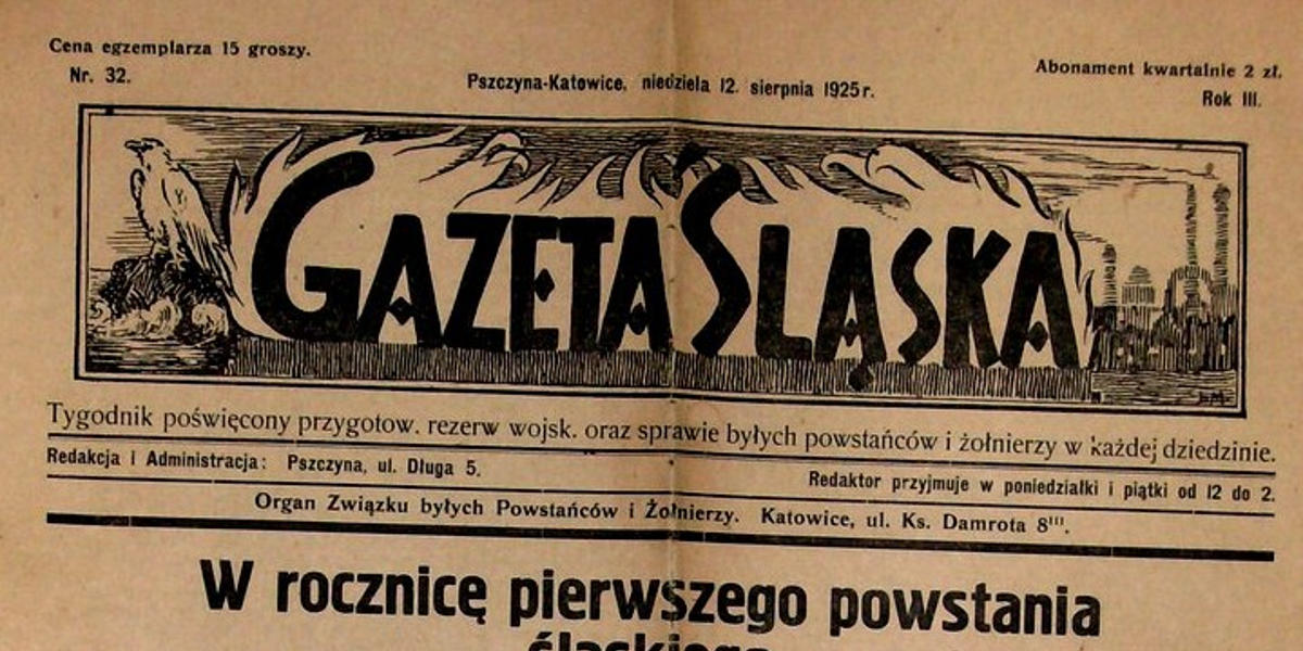 W rocznicę pierwszego Powstania Śląskiego - Stanisław Krzyżowski