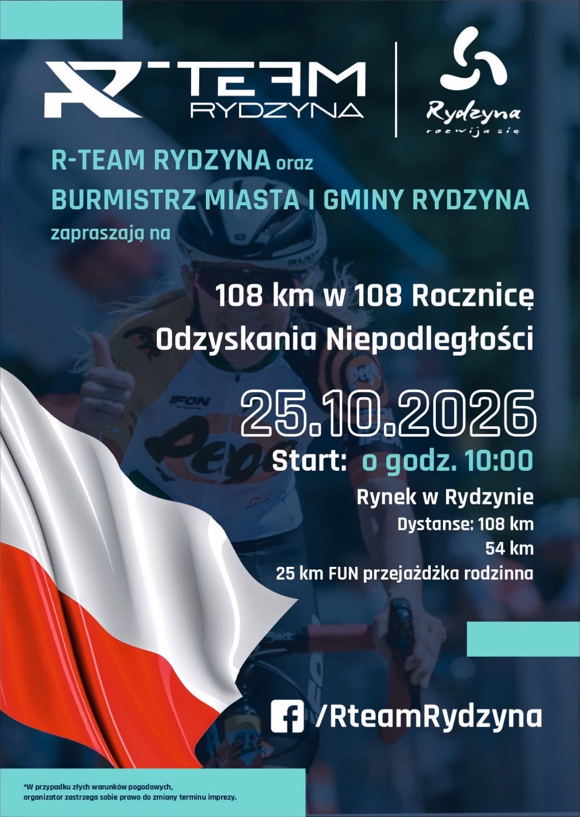 Rajd rowerowy z okazji rocznicy odzyskania niepodległości