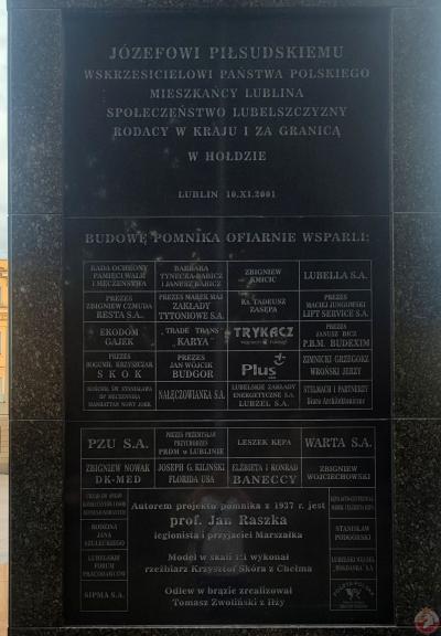 Pomnik Józefa Piłsudskiego - Lublin