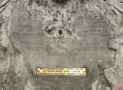 Pomnik pamięci żołnierzy AK-WiN ze zgrupowania mjr. Dekutowskiego-Zapory - Lublin