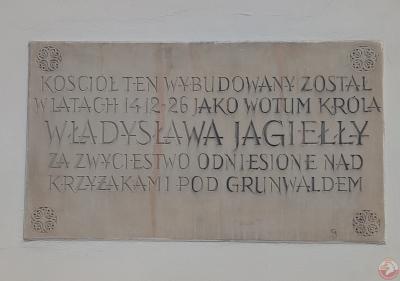 Tablica upamiętniająca zwycięstwo w bitwie pod Grunwaldem - Lublin