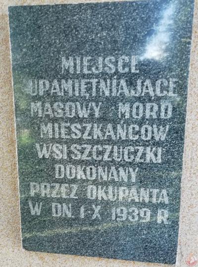 Pomnik upamiętniający pierwszy masowy mord ludności cywilnej na Lubelszczyźnie - Szczuczki