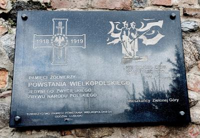 Tablica poświęcona pamięci żołnierzy powstania wielkopolskiego - Zielona Góra
