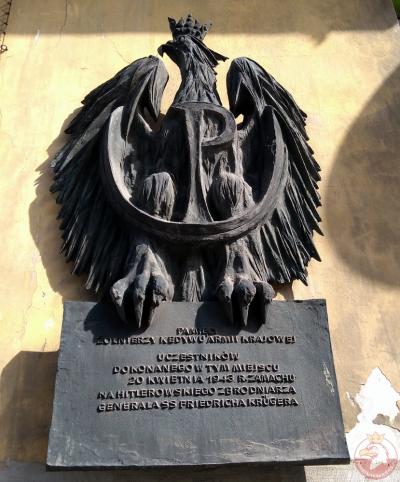 Tablica upamiętniająca żołnierzy Kedywu Armii Krajowej - Kraków