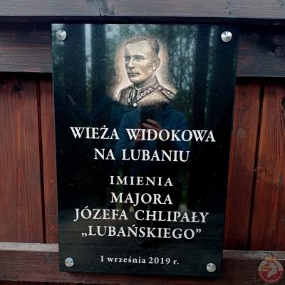 Tablica upamiętniająca majora Józefa Chlipałę - Krośnica