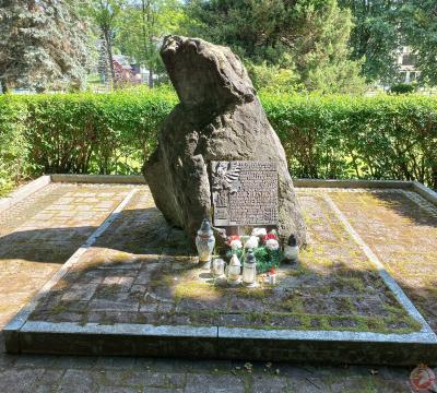 Pomnik upamiętniający miejsce śmierci Jakuba Jerzego Hojny ps. „Leszek” - Rabka-Zdrój