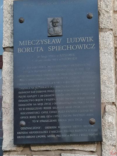 Tablica upamiętniająca Mieczysława Borutę-Spiechowicza - Zakopane