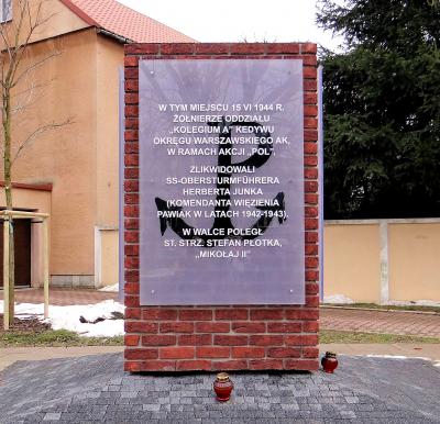Pomnik oddziału „Kolegium A” Kedywu AK - Warszawa