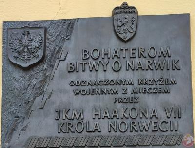 Tablica upamiętniająca bohaterów bitwy o Narwik - Rzeszów