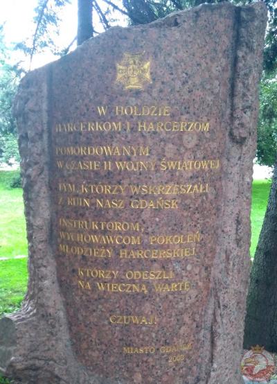 Pomnik w hołdzie harcerkom i harcerzom - Gdańsk