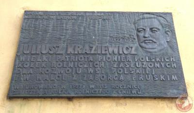 Tablica upamiętniająca Juliusza Kraziewicza - Gdańsk