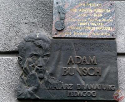 Tablice upamiętniające Adama Bunscha - Bielsko-Biała
