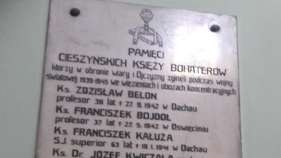 Tablice pamiątkowe w kościele św. Marii Magdaleny