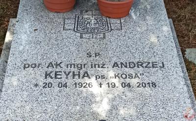 Grób por. Andrzeja Keyha ps. „Kosa” - Katowice
