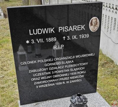 Grób Ludwika Pisarka - Orzesze