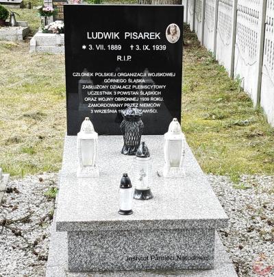 Grób Ludwika Pisarka - Orzesze