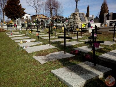 Pomnik z prochami ofiar mieszkańców Żywca, którzy ponieśli śmierć w obozie KL Auschwitz