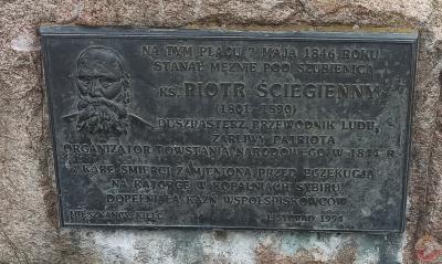 Pomnik poświęcony ks. Piotrowi Ściegiennemu - Kielce