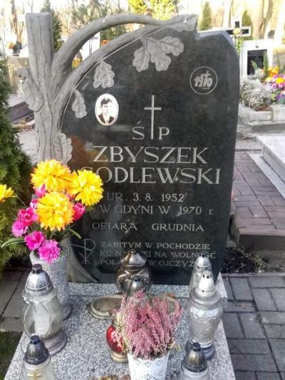 Grób Zbyszka Godlewskiego - Elbląg