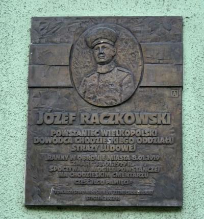 Tablica upamiętniająca Józefa Raczkowskiego - Chodzież