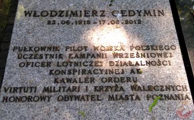 Grób płk. Włodzimierza Cedymin - Poznań