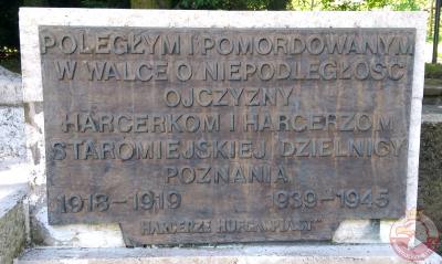 Pomnik upamiętniający poległych harcerzy - Poznań