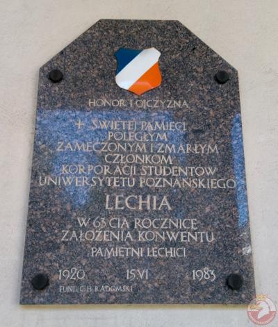 Tablica poległym członkom Magna Polonia - Poznań