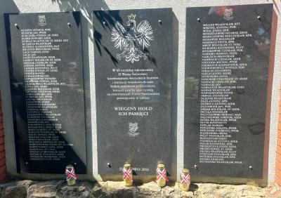 Tablice pamięci kombatantom wszystkich frontów i formacji wojskowych